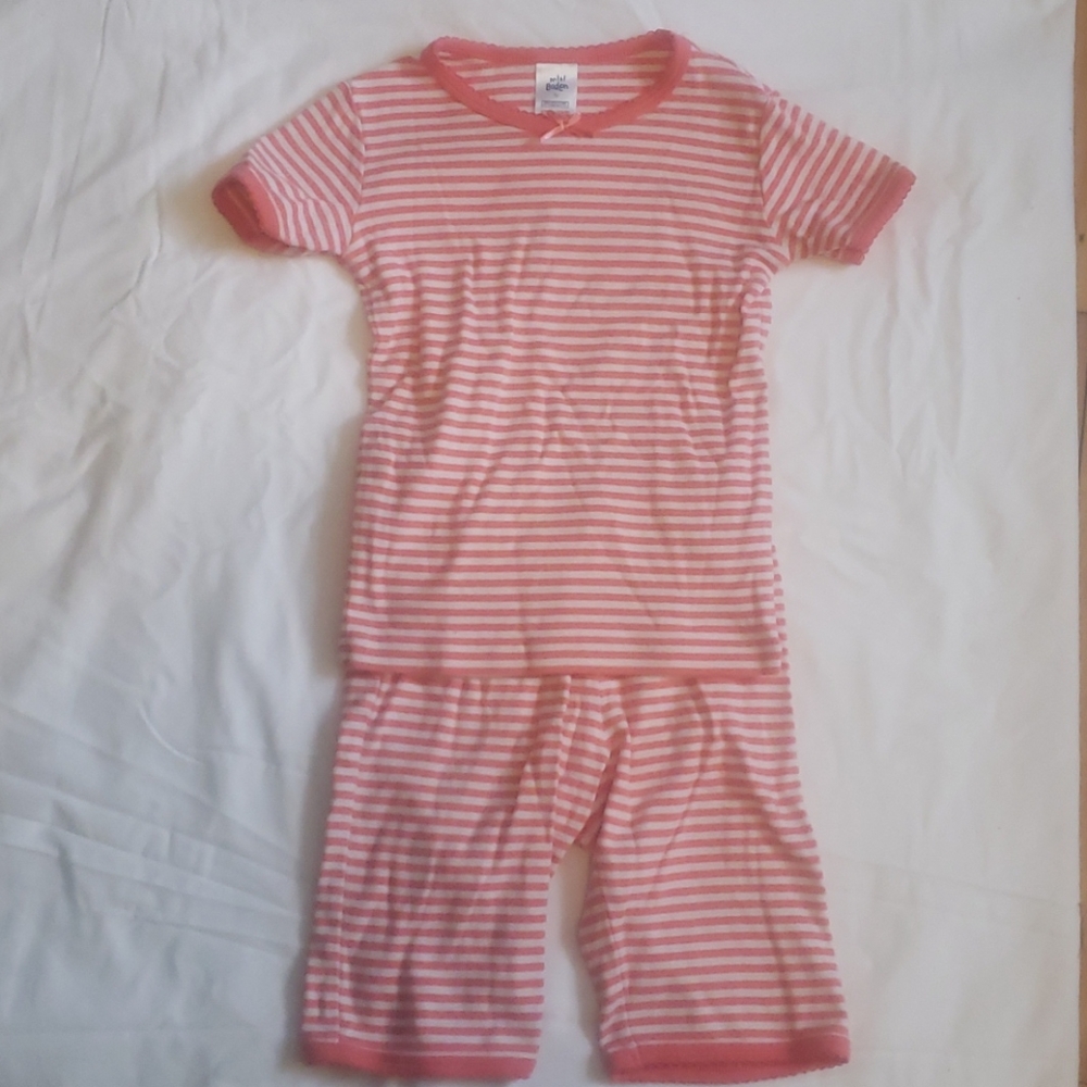 Mini Boden Striped pajama shorts set